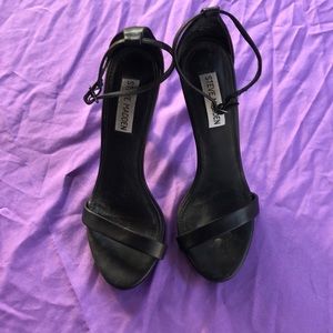 Steve Madden sexy black sandals 7.5 4.5” heel